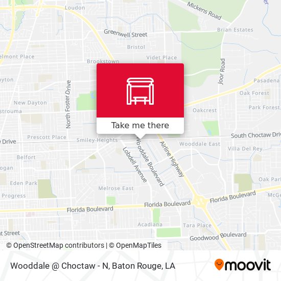 Wooddale @ Choctaw - N map