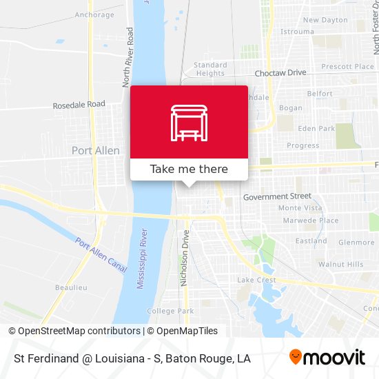 St Ferdinand @ Louisiana - S map