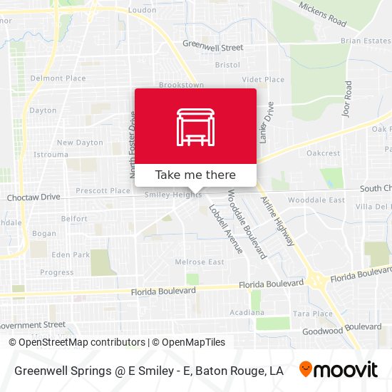 Mapa de Greenwell Springs @ E Smiley - E