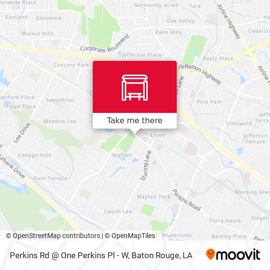 Perkins Rd @ One Perkins Pl - W map