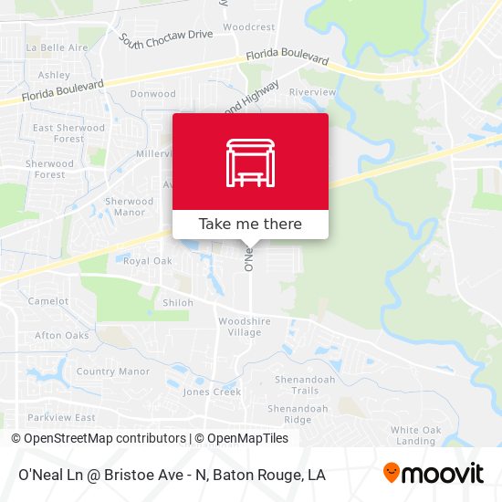 Mapa de O'Neal Ln @ Bristoe Ave - N