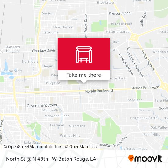 North St @ N 48th - W map