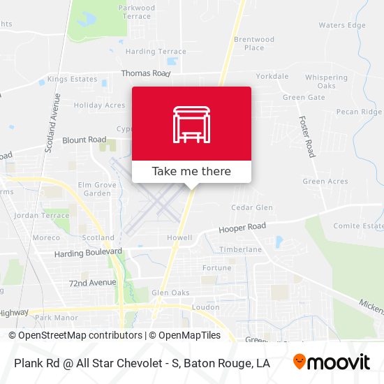 Plank Rd @ All Star Chevolet - S map