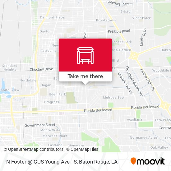 Mapa de N Foster @ GUS Young Ave - S