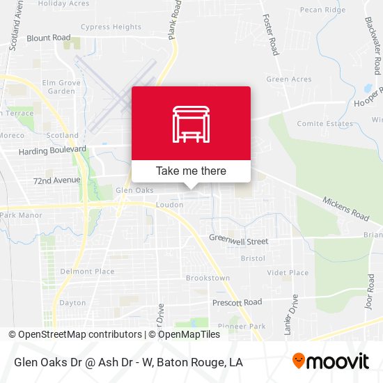 Mapa de Glen Oaks Dr @ Ash Dr - W