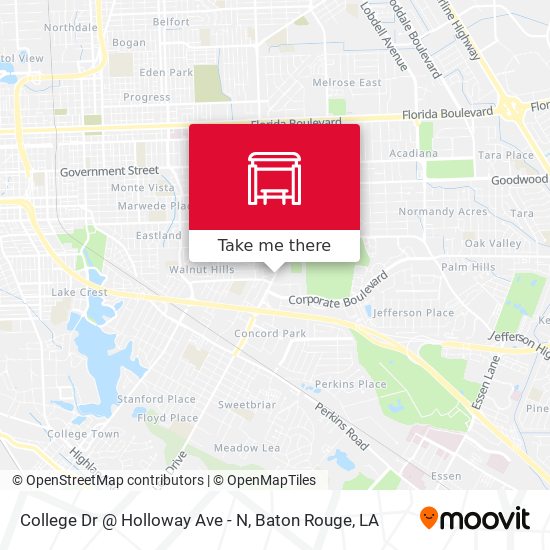 College Dr @ Holloway Ave - N map