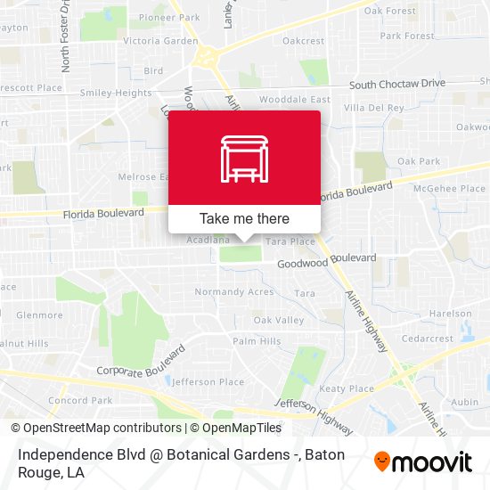 Mapa de Independence Blvd @ Botanical Gardens -