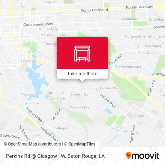 Perkins Rd @ Glasgow - W map