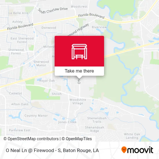 O Neal Ln @ Firewood - S map