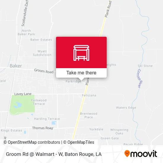 Groom Rd @ Walmart - W map