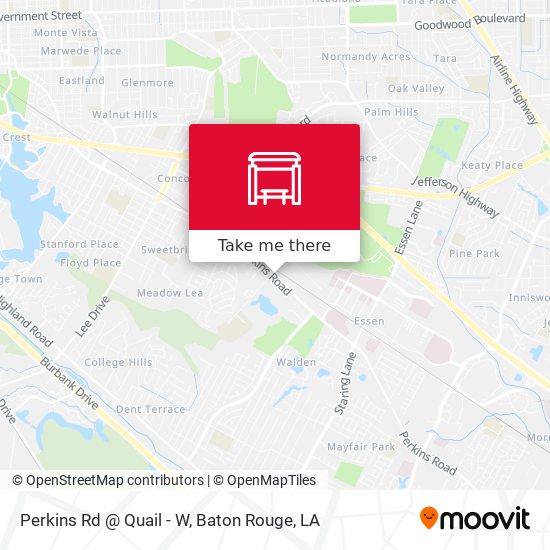 Mapa de Perkins Rd @ Quail - W