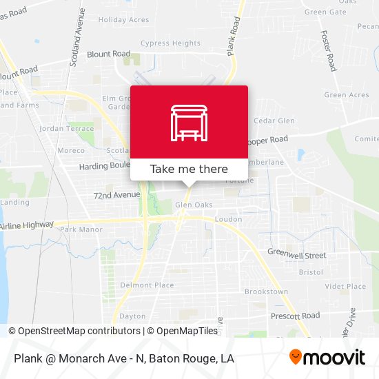 Plank @ Monarch Ave - N map