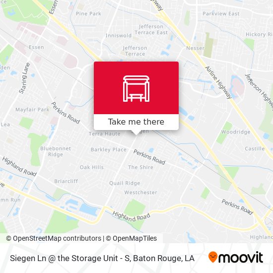 Siegen Ln @ the Storage Unit - S map