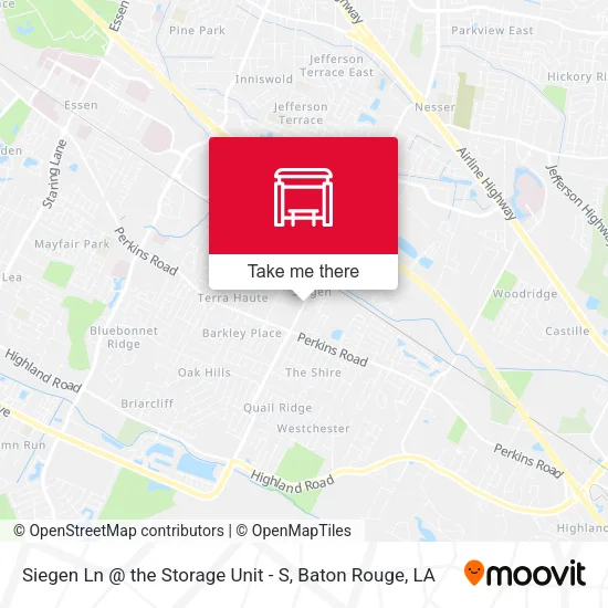 Siegen Ln @ the Storage Unit - S map