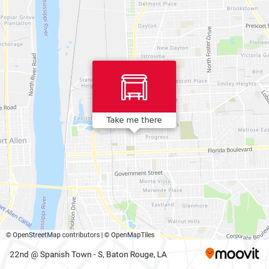 22nd @ Spanish Town - S map