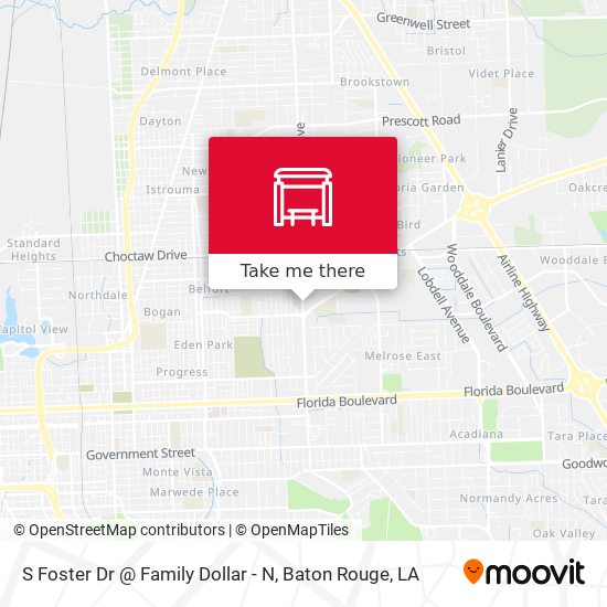 S Foster Dr @ Family Dollar - N map