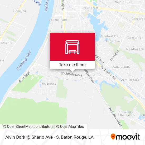 Alvin Dark @ Sharlo Ave - S map