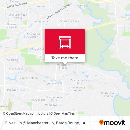 O Neal Ln @ Manchester - N map