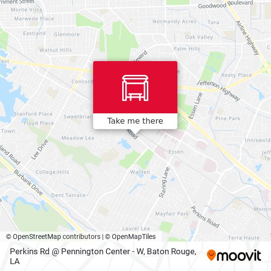 Perkins Rd @ Pennington Center - W map