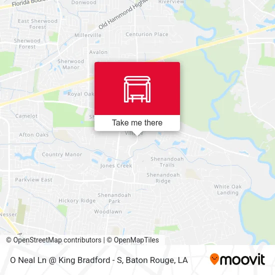 O Neal Ln @ King Bradford - S map