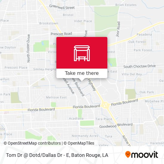 Tom Dr @ Dotd/Dallas Dr - E map