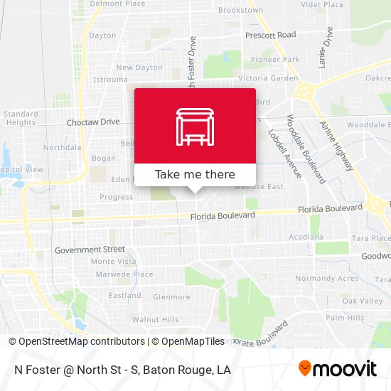 N Foster @ North St - S map