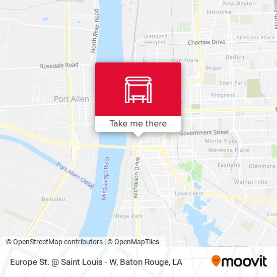 Europe St. @ Saint Louis - W map