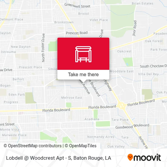 Lobdell @ Woodcrest Apt - S map