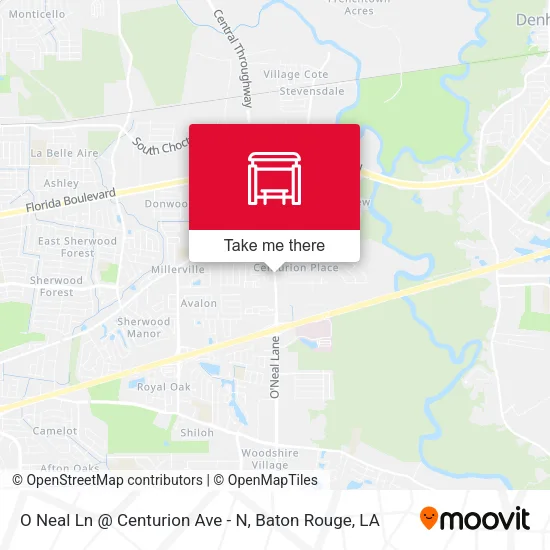 O Neal Ln @ Centurion Ave - N map