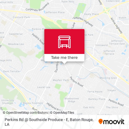 Perkins Rd @ Southside Produce - E map