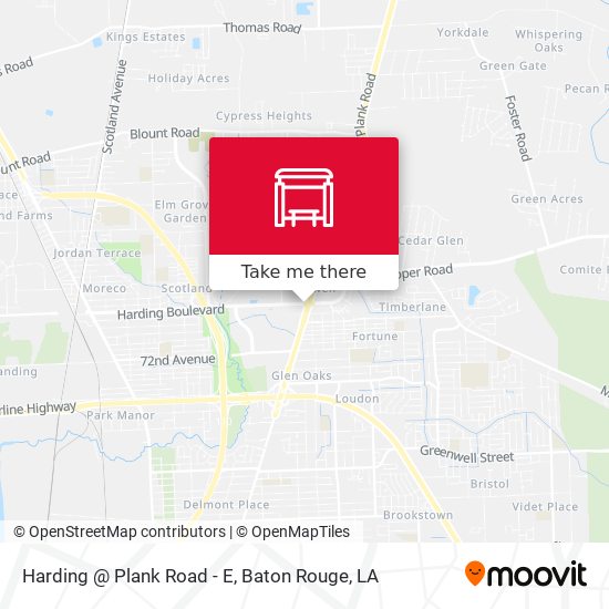 Harding @ Plank Road - E map