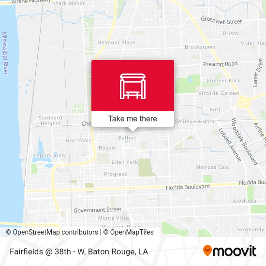Fairfields @ 38th - W map