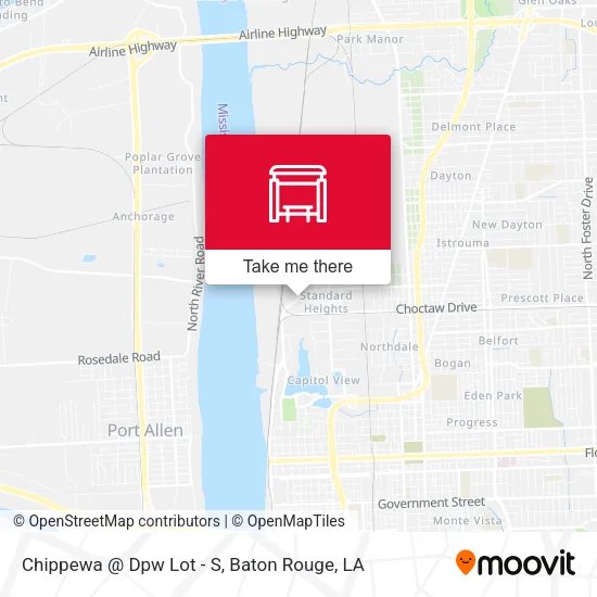 Chippewa @ Dpw Lot - S map
