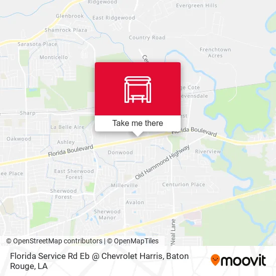 Florida Service Rd Eb @ Chevrolet Harris map