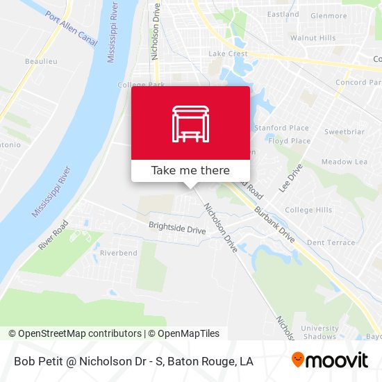 Mapa de Bob Petit @ Nicholson Dr - S