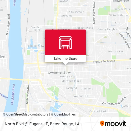 North Blvd @ Eugene - E map