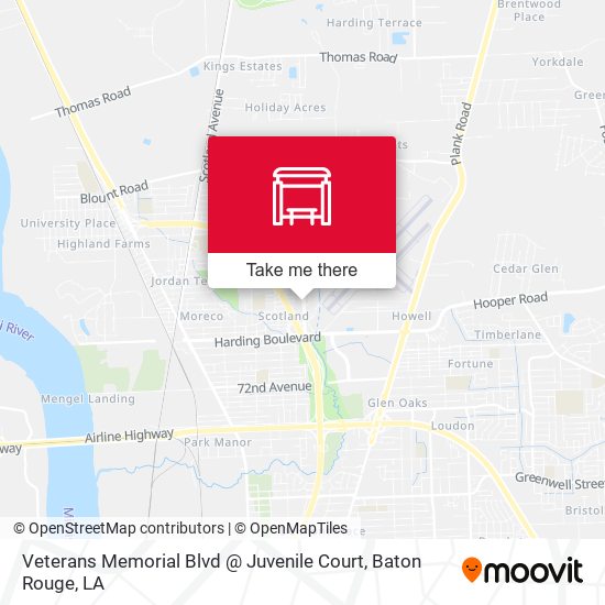 Mapa de Veterans Memorial Blvd @ Juvenile Court