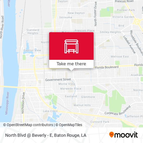 North Blvd @ Beverly - E map