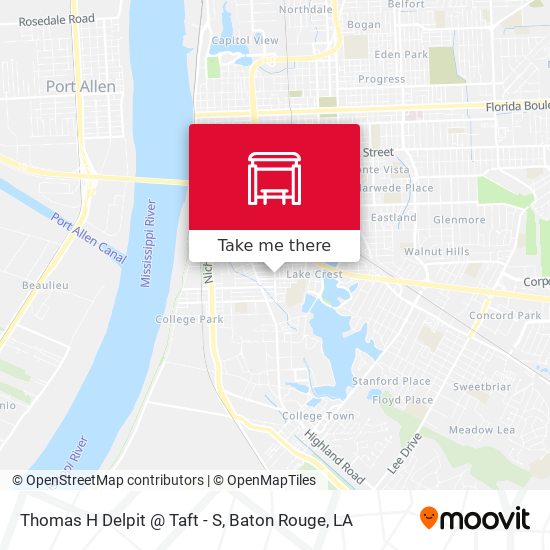 Mapa de Thomas H Delpit @ Taft - S