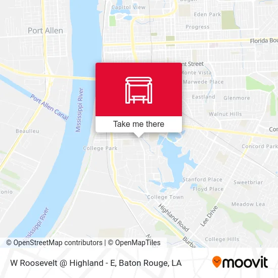 W Roosevelt @ Highland - E map