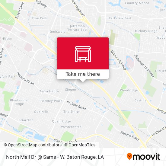 North Mall Dr @ Sams - W map