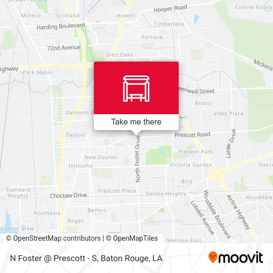 N Foster @ Prescott - S map