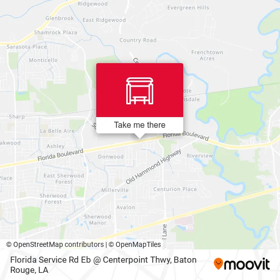 Florida Service Rd Eb @ Centerpoint Thwy map