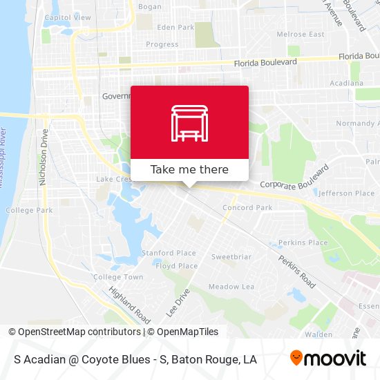 S Acadian @ Coyote Blues - S map