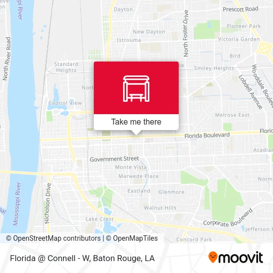 Florida @ Connell - W map