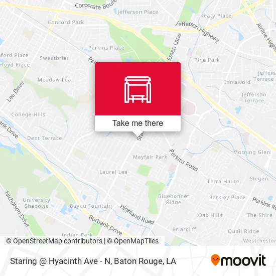 Staring @ Hyacinth Ave - N map