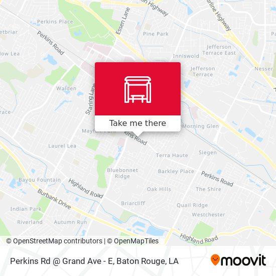 Mapa de Perkins Rd @ Grand Ave - E