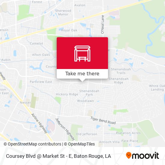Coursey Blvd @ Market St - E map