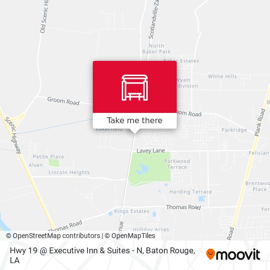 Hwy 19 @ Executive Inn & Suites - N map