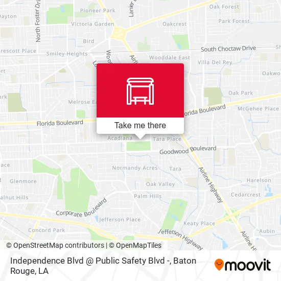 Independence Blvd @ Public Safety Blvd - map